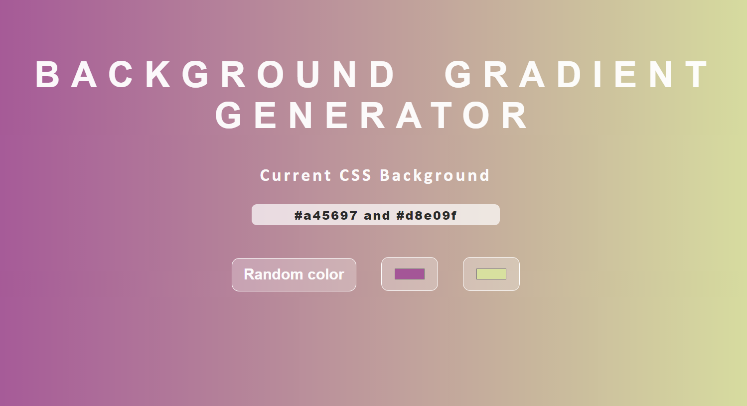 background hex values generator
